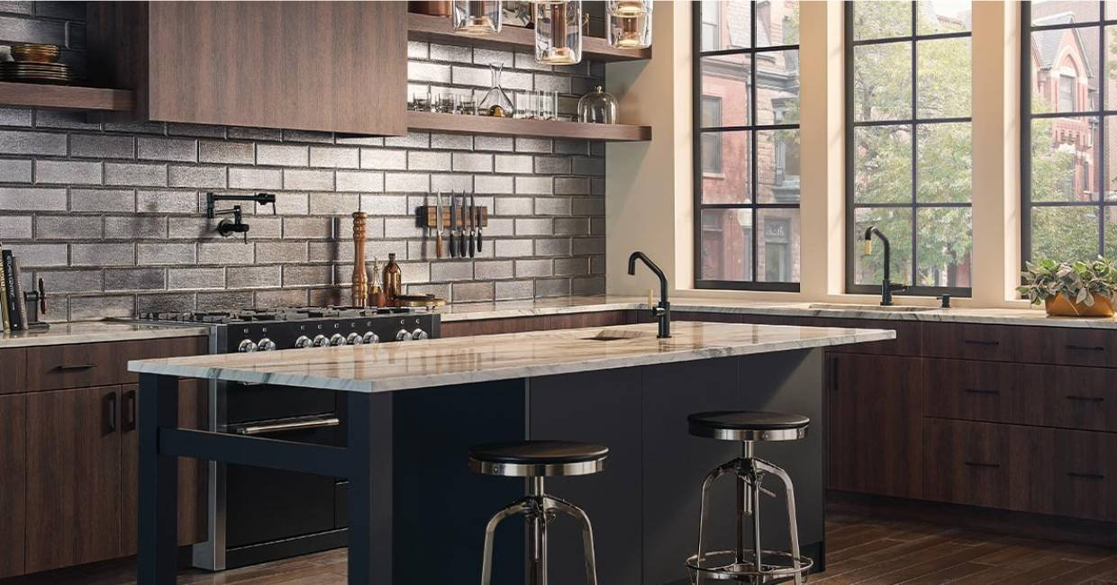 Brizo Litze® Bar Faucet with Square Spout and Knurled Handle & Reviews